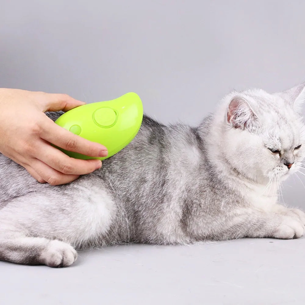 Cat Dog Steamy Brush Steam Brush Electric Sprayer for Massage Pet Grooming Tool Shedding 3 in 1 Electric Sprays Massage Combs