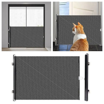 Durable Guard Retractable Fence Gate Barrier Folding - Pet Safety Gate